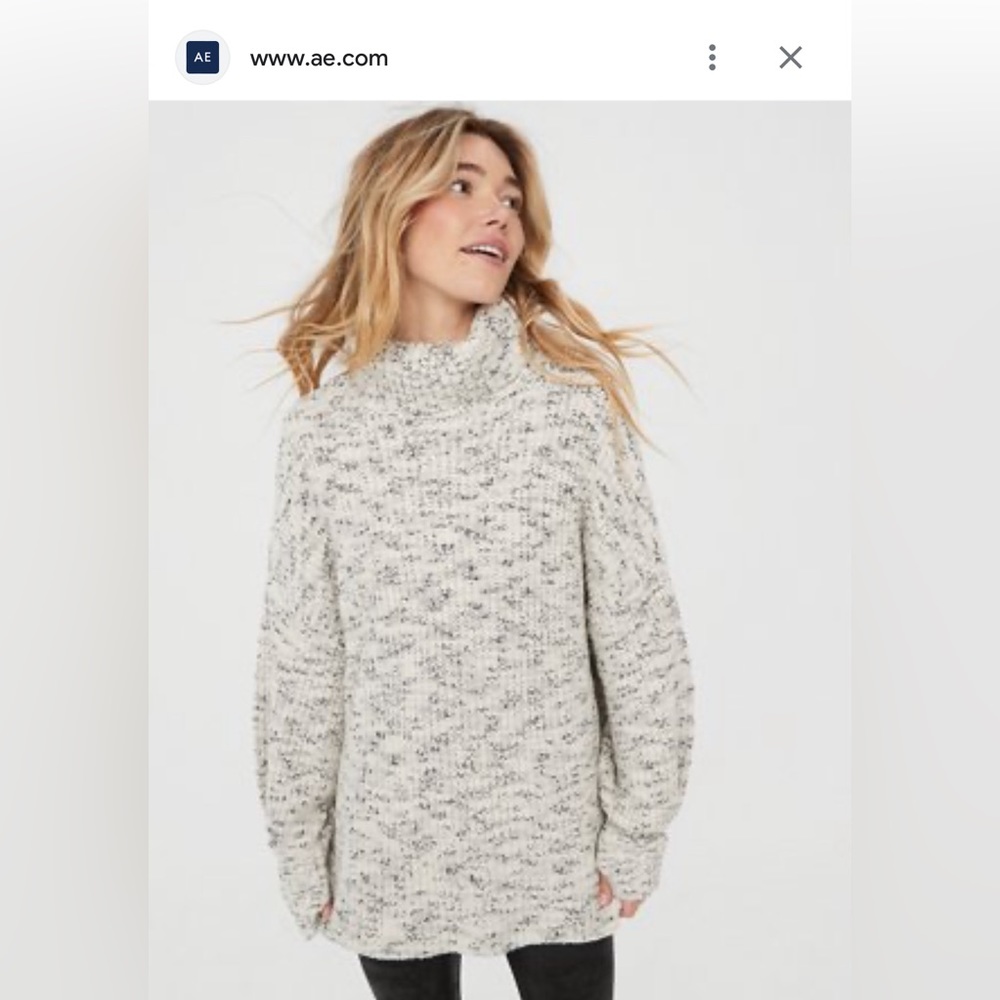 American Eagle AERIE Offline Chillside Oversized Cowl-neck Sweater LIKE NEW
